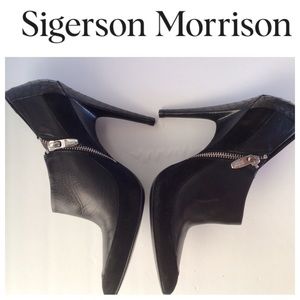 SIGERSON MORRISON BLACK BOOTIES SIZE 8.5